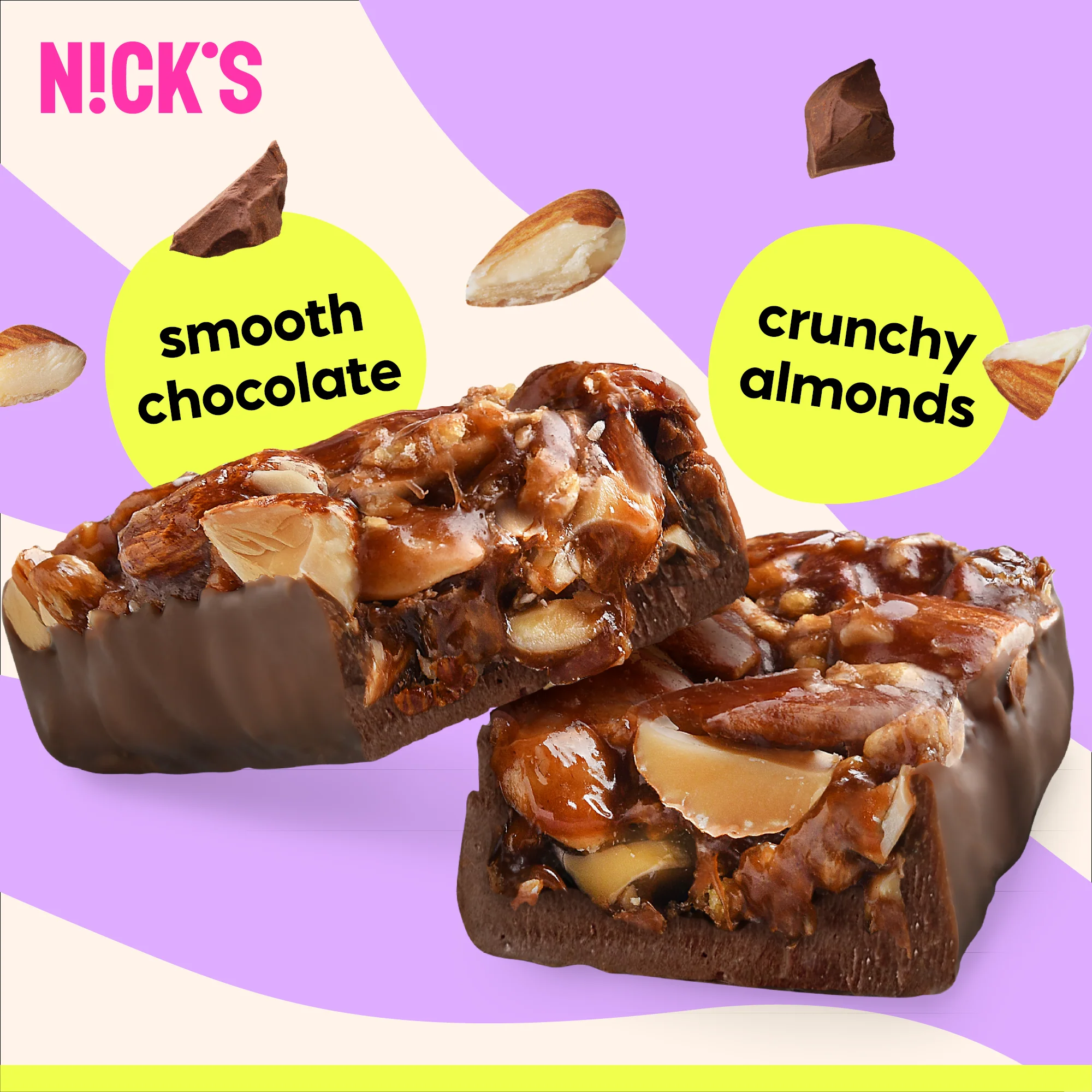 Nut bar almond crunch 12 x 40g - Image 4