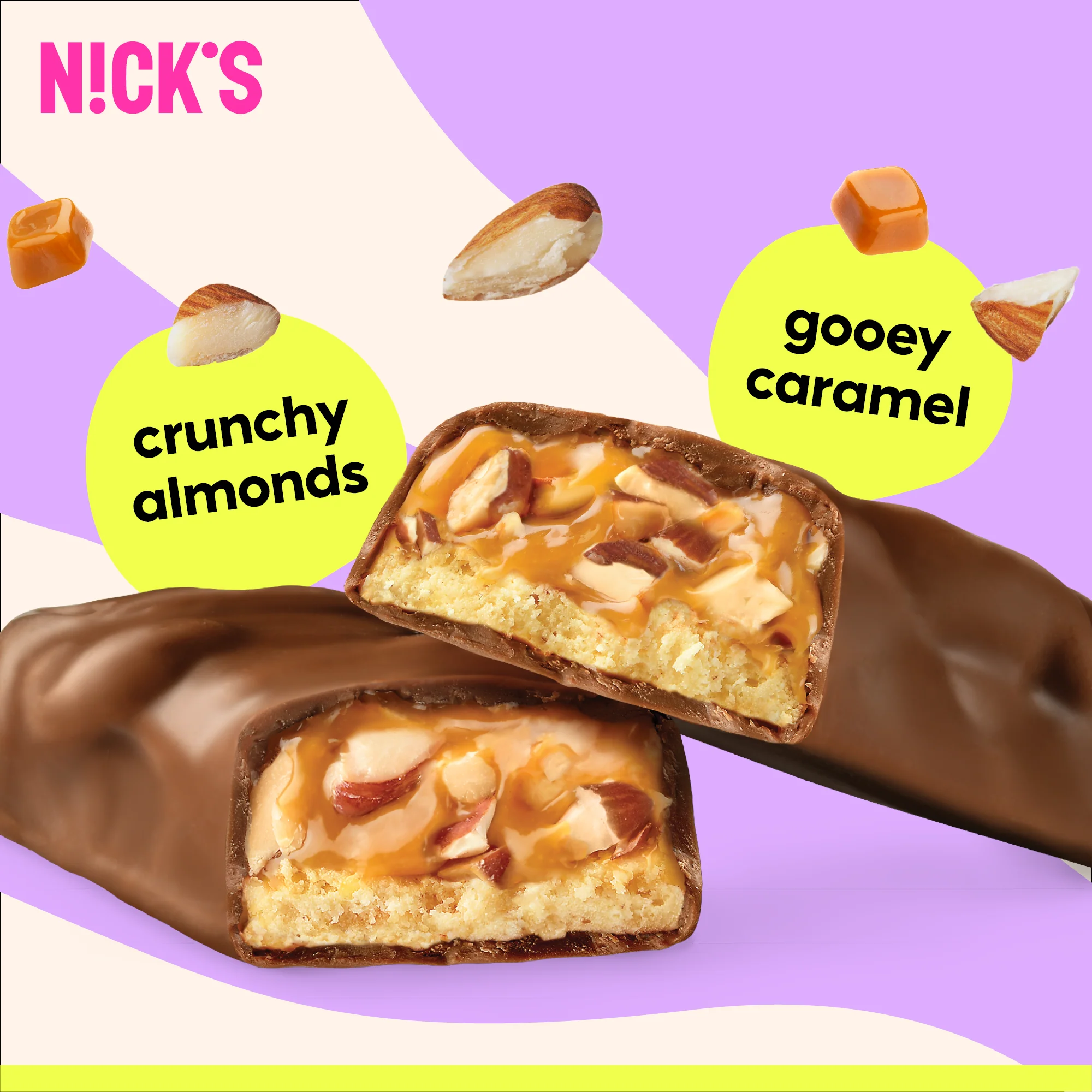 Protein bar almond caramel 12 x 50g - Image 4